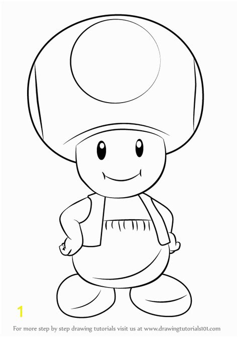 Toad Mario Coloring Pages Divyajanani Org