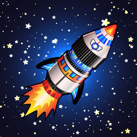Space Shuttle And Rockets Thetoonplanet Digital Illustration And