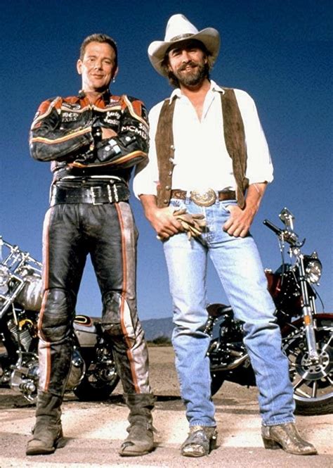 Mickey Rourke Left Don Johnson In Harley Davidson And The Marlboro