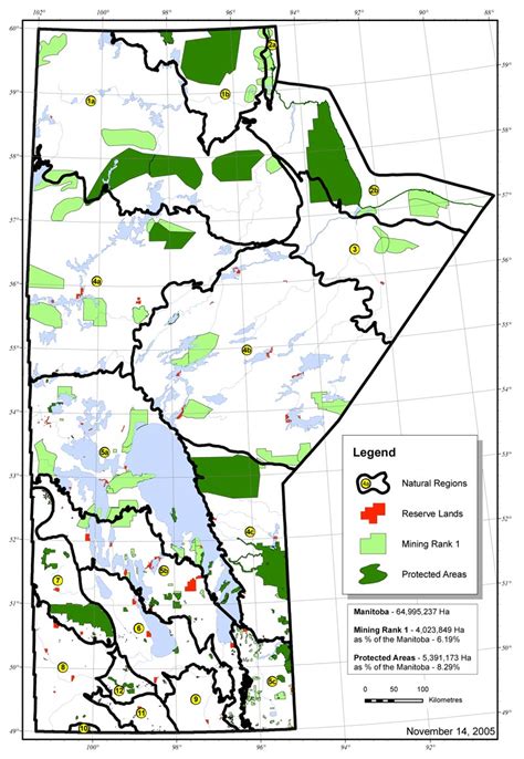 Protected Areas Map Gallery Manitoba