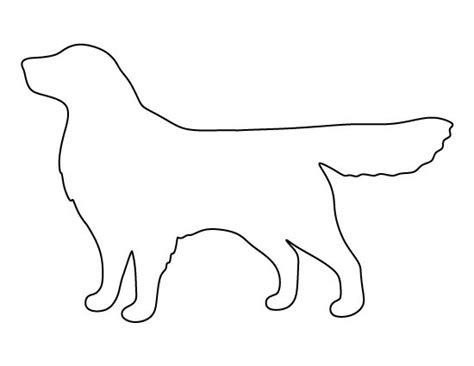 Golden Retriever Pattern Use The Printable Outline For Crafts