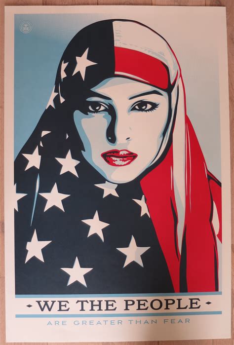 Shepard Fairey Obey We Love People Are Greater Than Fear Street