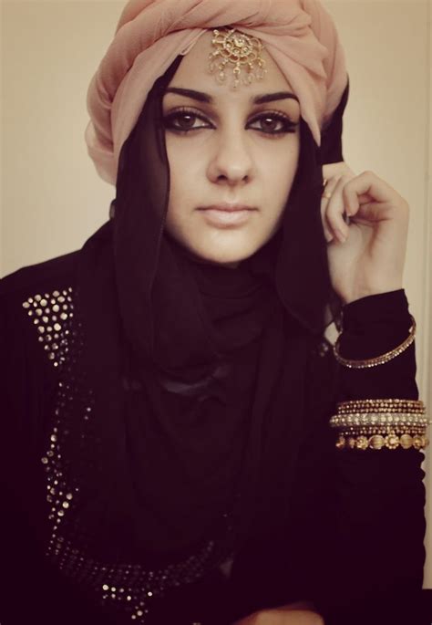 Arab Inspired Hijab Style You Can Rock Any Turban U Love Just Add The Simple Shawl To Cover The
