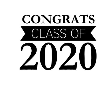 Congrats Class Of 2020 Graduation Clip Art Theroyalstore