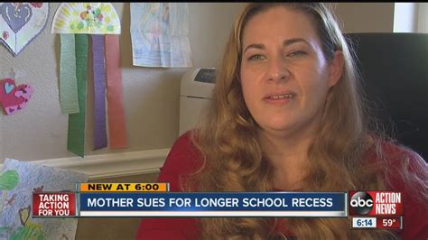 Mother Sues For Longer School Recess Youtube