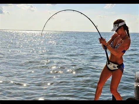 Hot Women Fishing With Rod YouTube