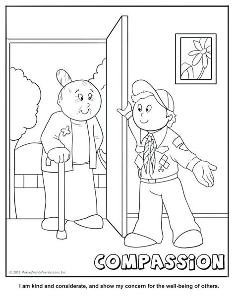 Compassion Coloring Pages At Free Printable