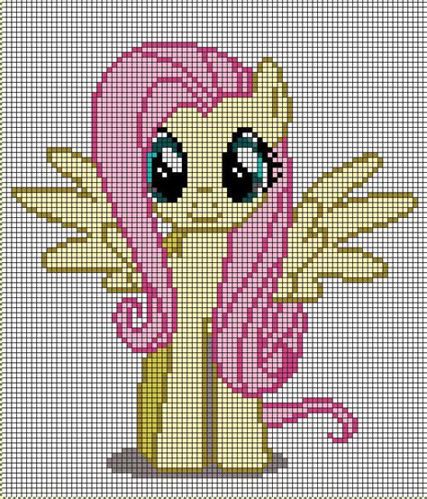 Fluttershy Pixel Art Template By Mlp Ponydesigner On Deviantart