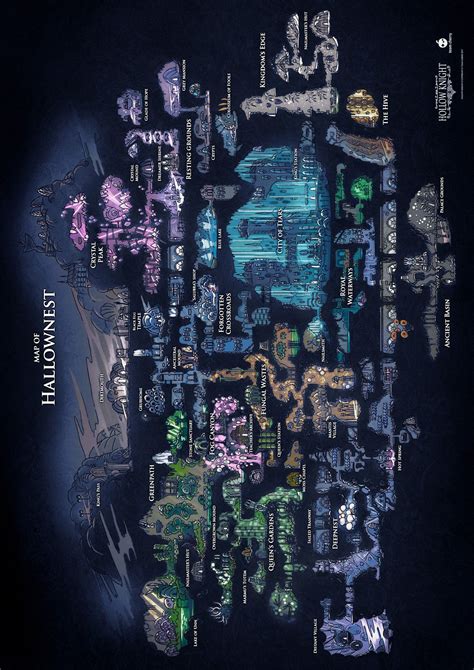 Hollow Knight Map Of Hallownest Mainking