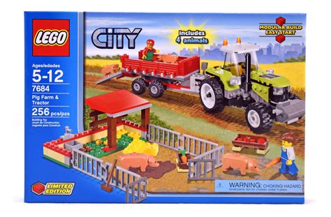 Pig Farm And Tractor Lego Set 7684 1 Nisb Building Sets City Farm
