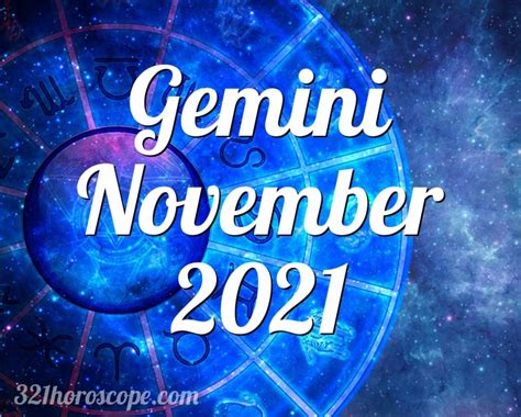 Horoscope Gemini November 2021