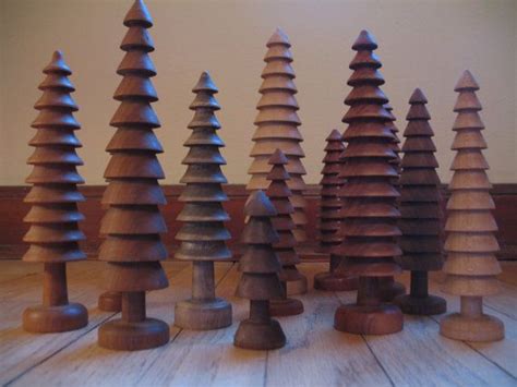 Hand Made Wooden Evergreen Tree 7 Inches Etsy Handmade Wooden