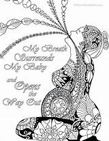 Coloring Pages Printable Birth Pregnancy Pregnant Affirmations Affirmation Colouring Positive Quotes Labor Grayscale Getcolorings Color Mandala Mama During Natural Childbirth sketch template