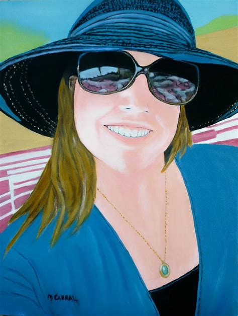 Nicole In Blue Painting By Maggie Cabral Fine Art America