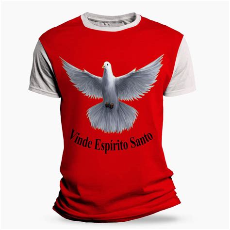 Camiseta Religiosa Católica Espírito Santo Ii Camisetas KayrÓs