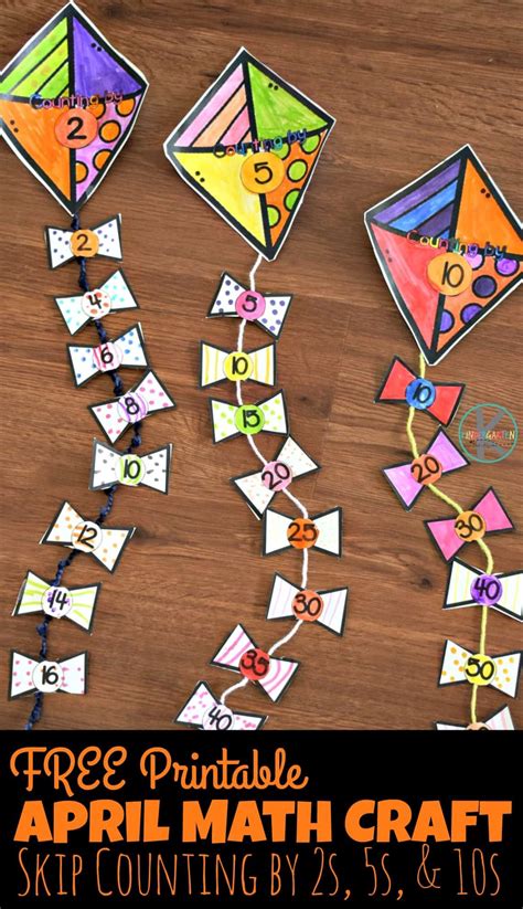 Free Printable Kite Skip Counting Math Craft For Kindergarten Artofit