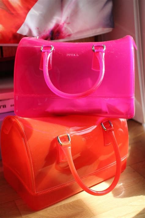 Furla Jelly Bags In Pink And Orange Furla Candy Bag Candy Bags Furla