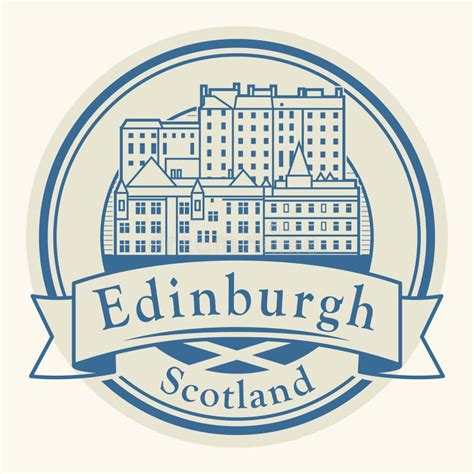 Edinburgh Scotland Stamp Stock Vector Illustration Of Graphic 148592339