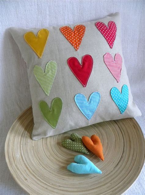 Rainbow Love Valentine Crafts Heart Pillow Throw Pillows