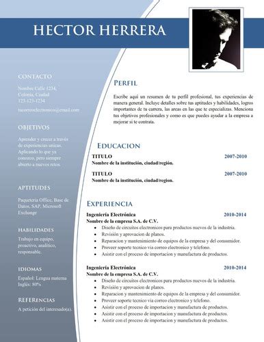 A basic curriculum vitae (cv) layout that can be used in both classic and creative industries. Plantilla Cv Curriculum Vitae - Word Resume - Doc Editable ...