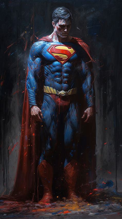 Superman Oil Painting On Artstation At