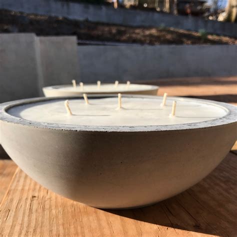 Extra Large Candle 45oz Soy Wax Candle Large Concrete Etsy Canada