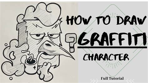 How To Draw Best Easy Graffiti Character Tutorial For Beginners Step