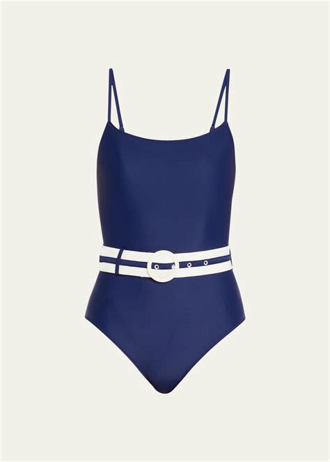 Solid And Striped The Nina Belted One Piece Swimsuit Shopstyle