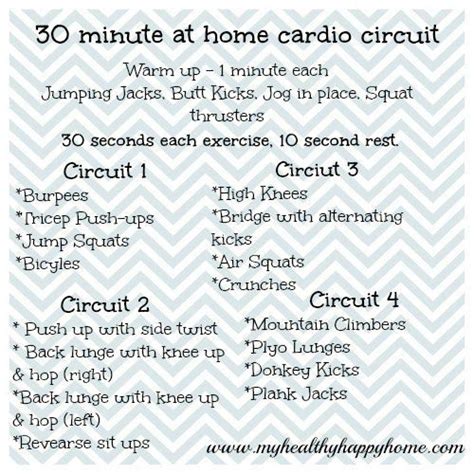 At Home Circuit Friday Workout Cardio Workout Cardio At Home
