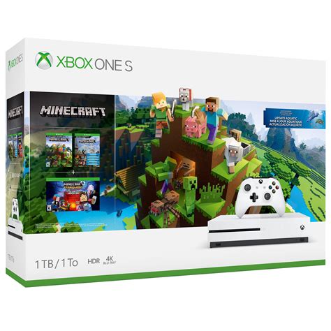 Microsoft Xbox One S 1tb Minecraft Bundle White 234 00506