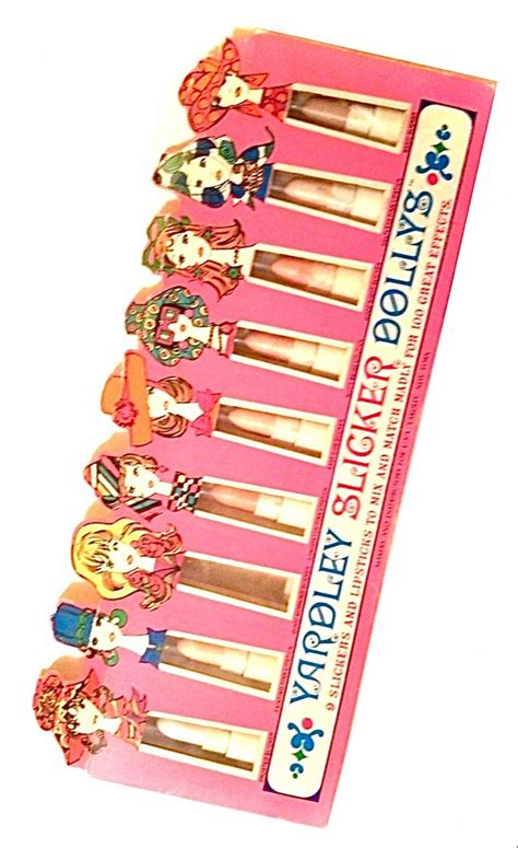 yardley ‘slicker dollys lipsticks in packaging circa 1968