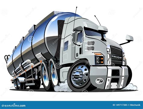 Cartoon Tanker Truck Stock Photography 48308558