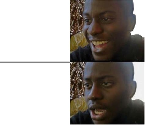 Black Man Smiling And Shocked Blank Template Imgflip