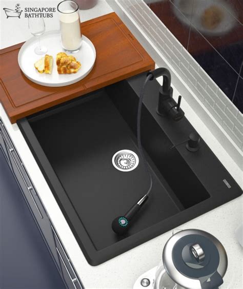 Blanco sink & faucets bundle sale. Chur Black Sink | Singapore Bathroom Accessories