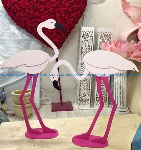 Multi Layer Flamingo File Cdr And Dxf Free Vector Download For Laser