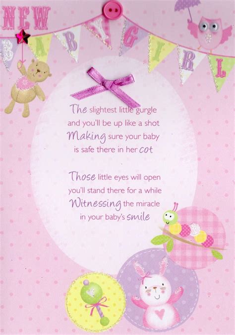 New Baby Girl Greeting Card Cards Love Kates