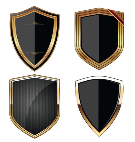 colección de escudos vector premium
