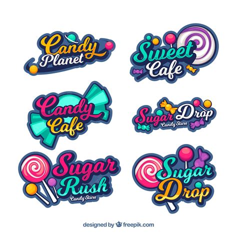 Premium Vector Candy Shop Logos Collection For Companies
