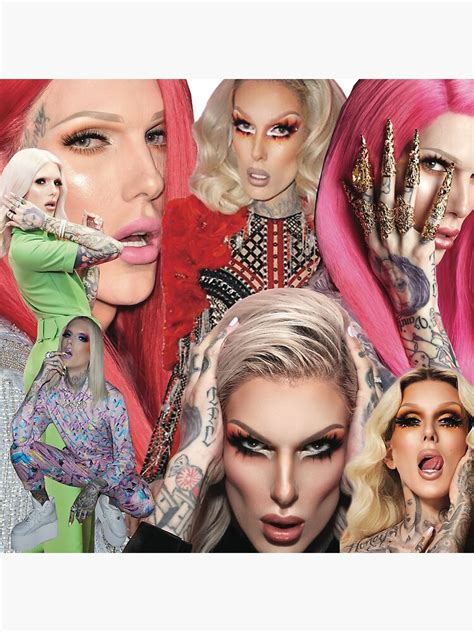 Jeffree Star Collage Poster By Gracesaliscad Redbubble