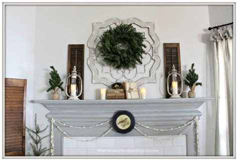 From My Front Porch To Yours French Country Farmhouse Winter Fireplace