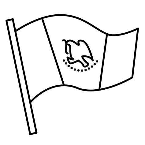 Dibujo De Bandera De M Xico Para Colorear E Imprimir Dibujos Y Colores