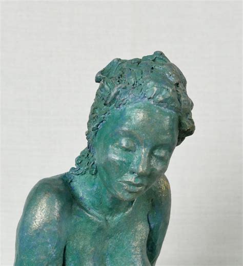 Sculpture Nude Woman Statue Terracotta And Patina Art Etsy
