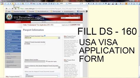 How To Fill Out A Us Visa Application Form Cheap Flights Visa