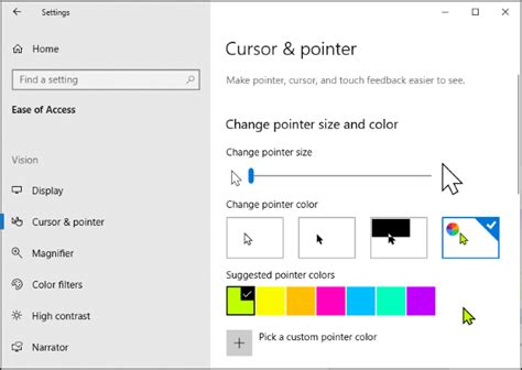 How To Change The Mouse Pointer Color And Size On Windows 10 Laptrinhx