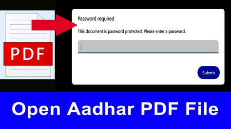 How To Open Aadhar Card Pdf File Aadhaar Card Password Protected File