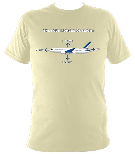 The Four Forces Of Flight Funny Aviation T Shirt Aviation Clothing 24