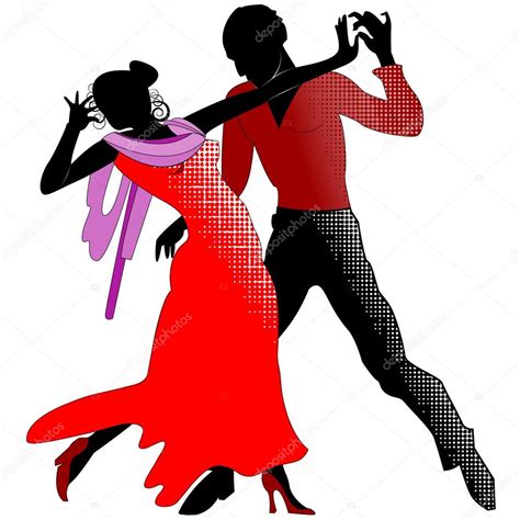 Vous pouvez commander l'album chez nos partenaires suivants : Couples de silhouettes de danse charleston — Image ...