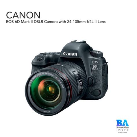 Canon Eos 6d Mark Ii Dslr Camera With 24 105mm F4l Ii Lens Buenos