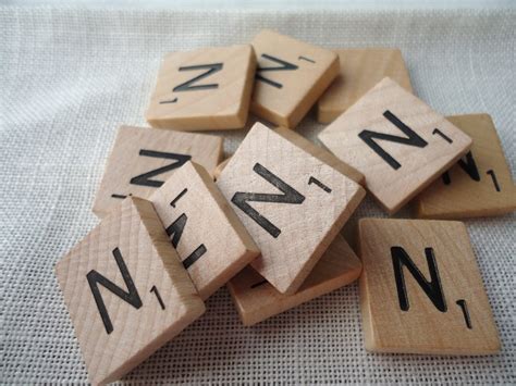 Individual Scrabble Tile Letter N