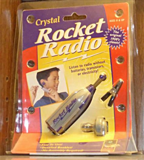 Crystal Rocket Radio Portable